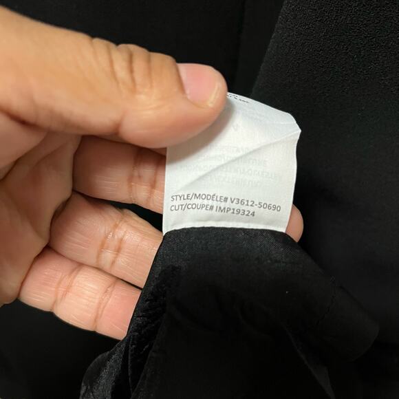 Vince Sleeveless Silk Blend Shift Dress Black‎ size 4 Business Career - Picture 9 of 9